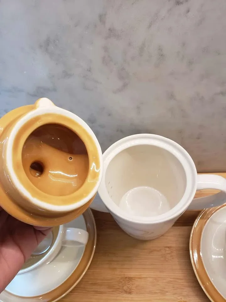 Tim Hortons Tea/Coffee Set - 5 Cups and Saucers, Teapot image indicator(6)