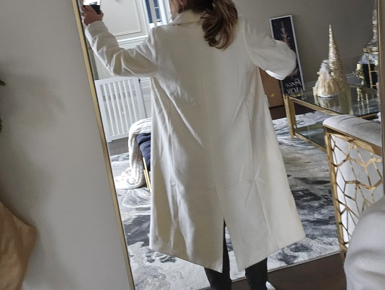 Brand new Off White Double Breasted  Coat image indicator(2)