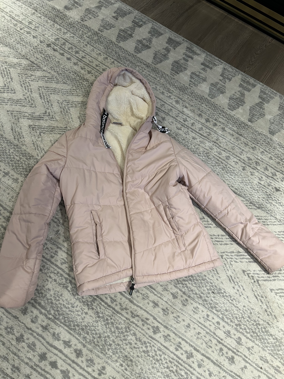 New balance pink winter coat