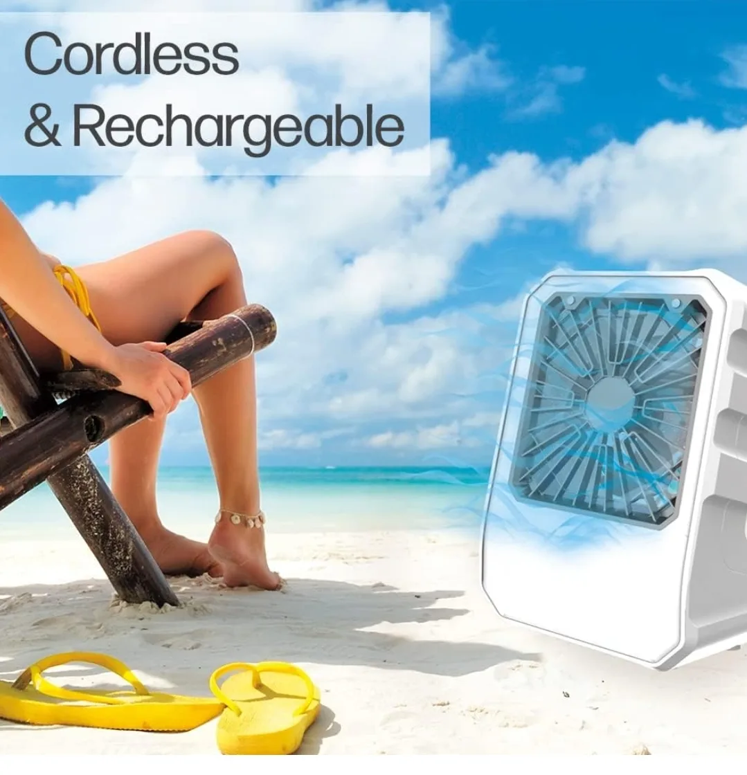 Portable Arctic Air Outdoor Evaporative Cooler, USB Rechargeable image indicator(4)