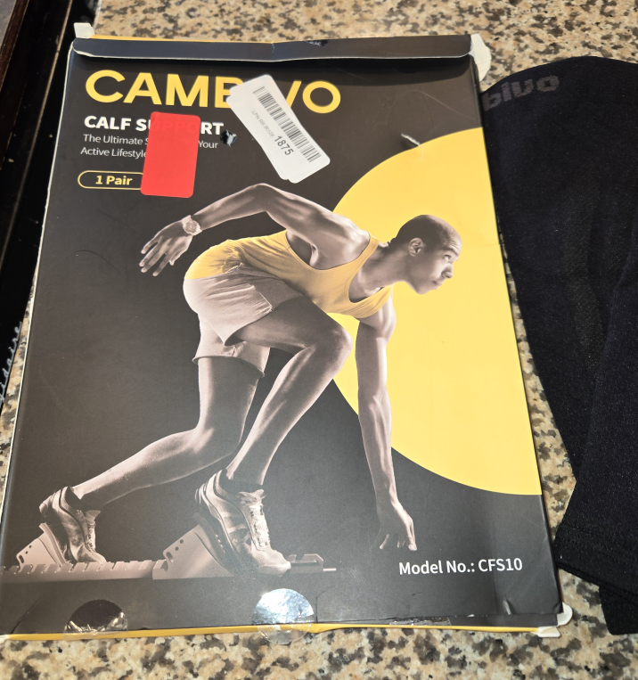 CAMBIVO Calf Sleeves - Black - Size M - photo 5