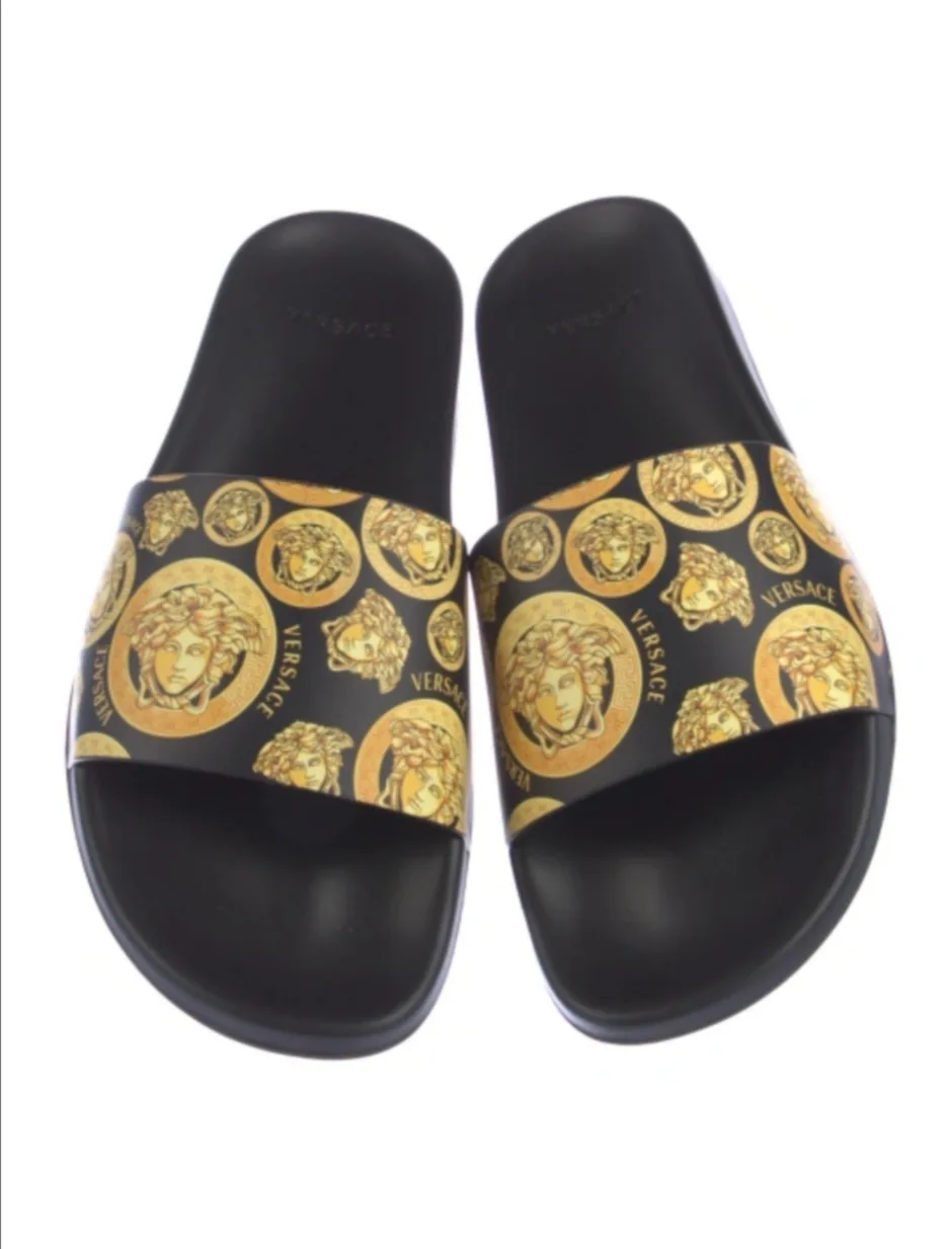 Versace Medusa Coin Pool Slides *NWB* image indicator(7)