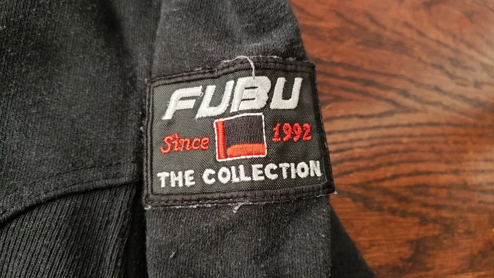 Vintage FUBU Black Crewneck Size Kids XL #freecycle image indicator(4)