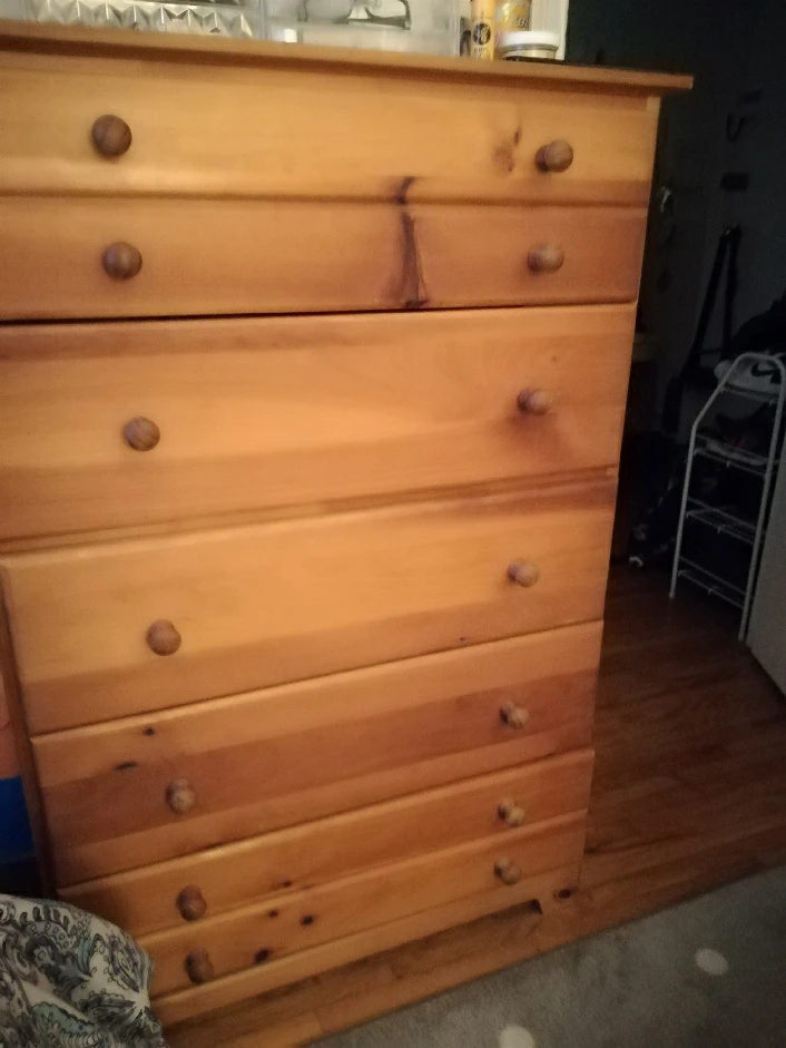 Solid Pinewood 6-Drawer Chest