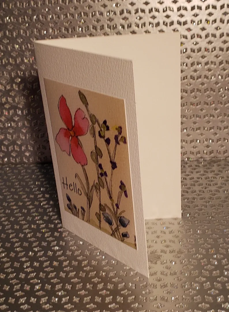 Handcrafted Watercolour Blank Greeting Card image indicator(2)