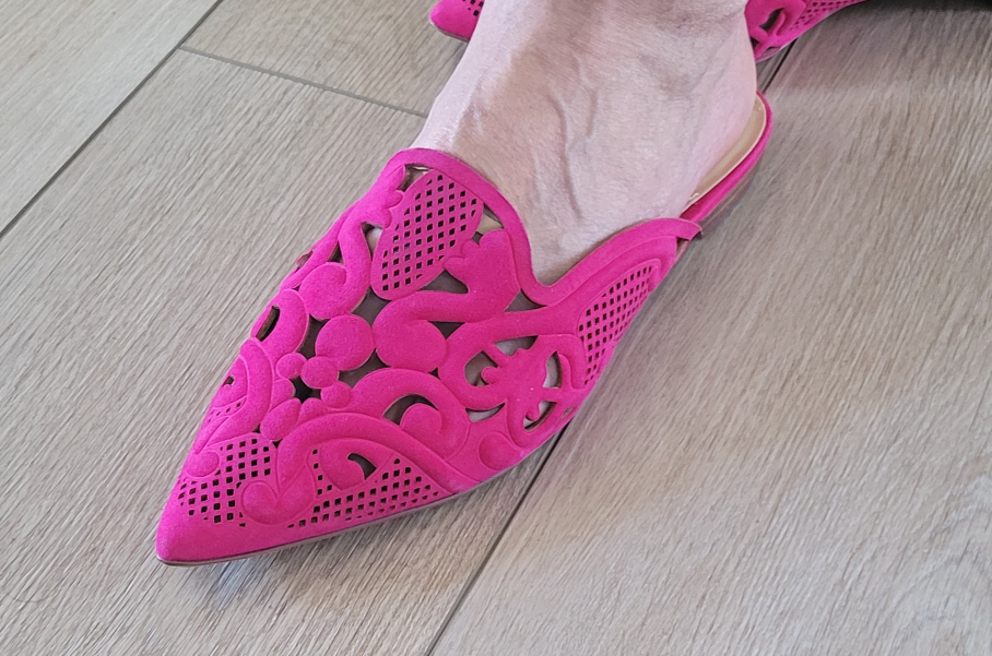 Vince Camuto Pink Laser Cut Mules - Size 10M - photo 2