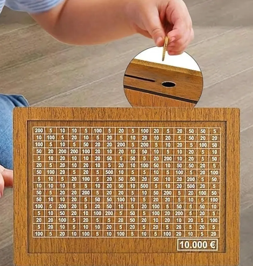 Wooden Money Box Savings Bank image indicator(4)