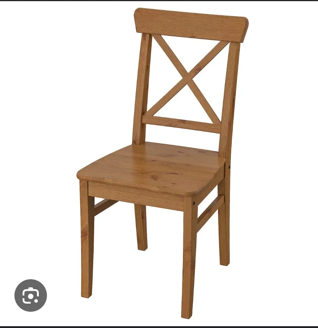 2 IKEA Ingolf  Wooden Chair image indicator(2)