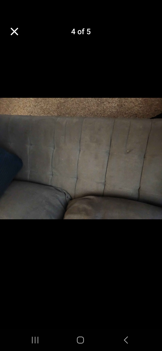 grey sectional couch smoke free 250 - photo 2