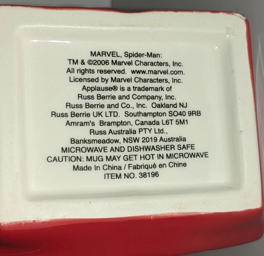 Spiderman Head Shaped Mug - Marvel licensed -  Vintage image indicator(8)
