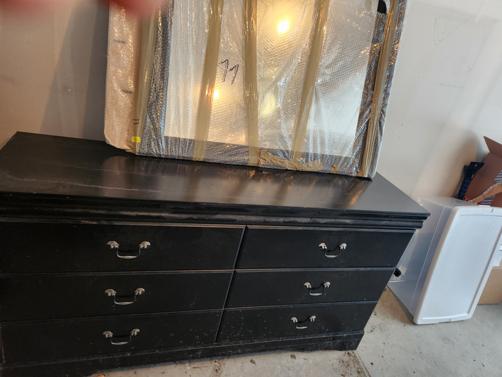 Black Dresser with Mirror - photo 4