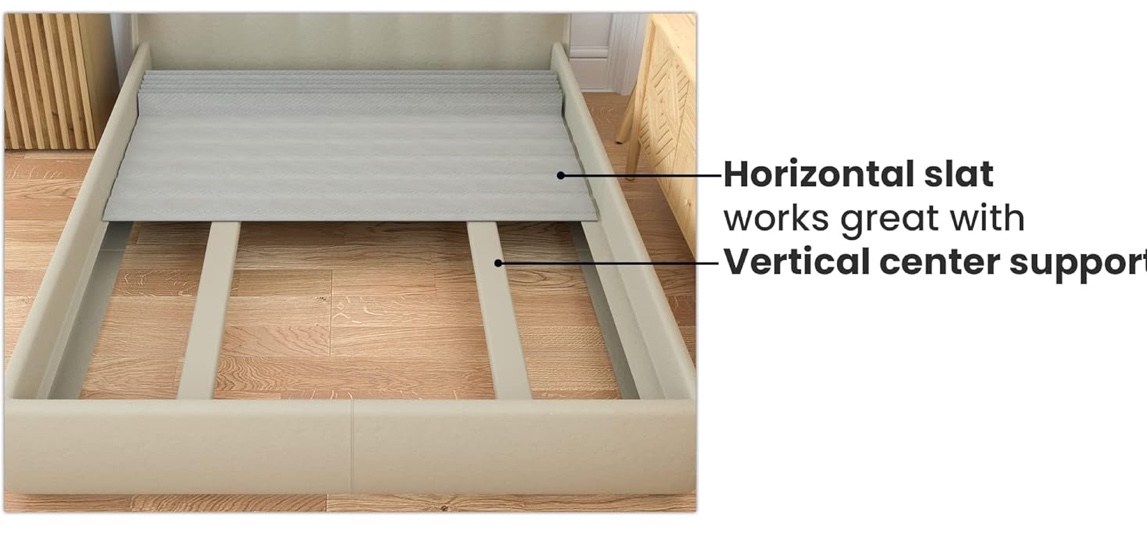 Grey Slatted Bed Support - Queen sized - photo 2