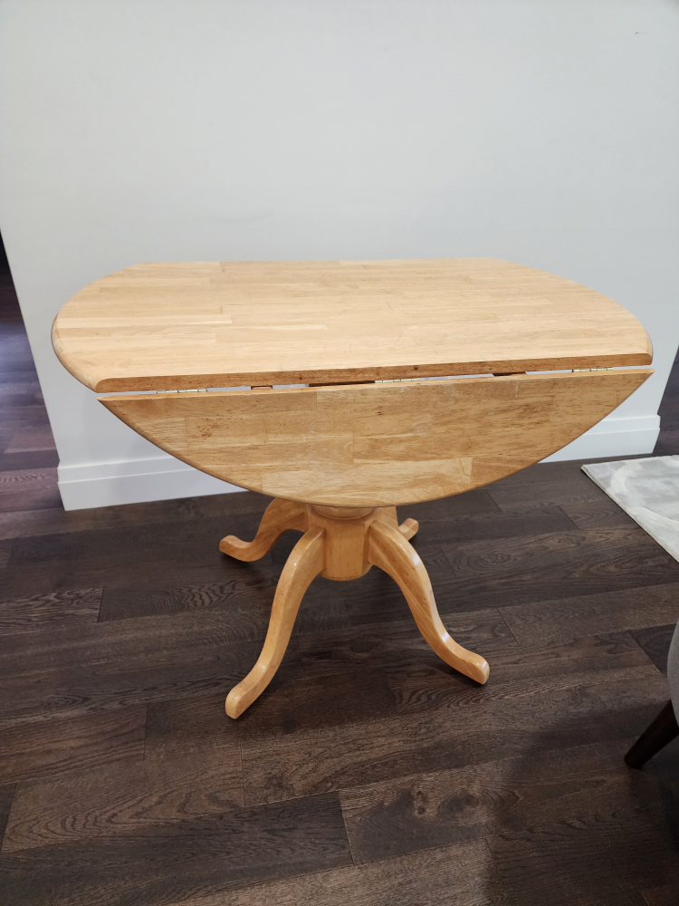Round Wooden Folding Table - photo 2