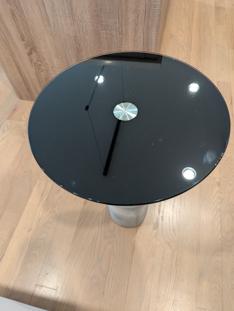 Modern Concrete and Glass Side Table - photo 3