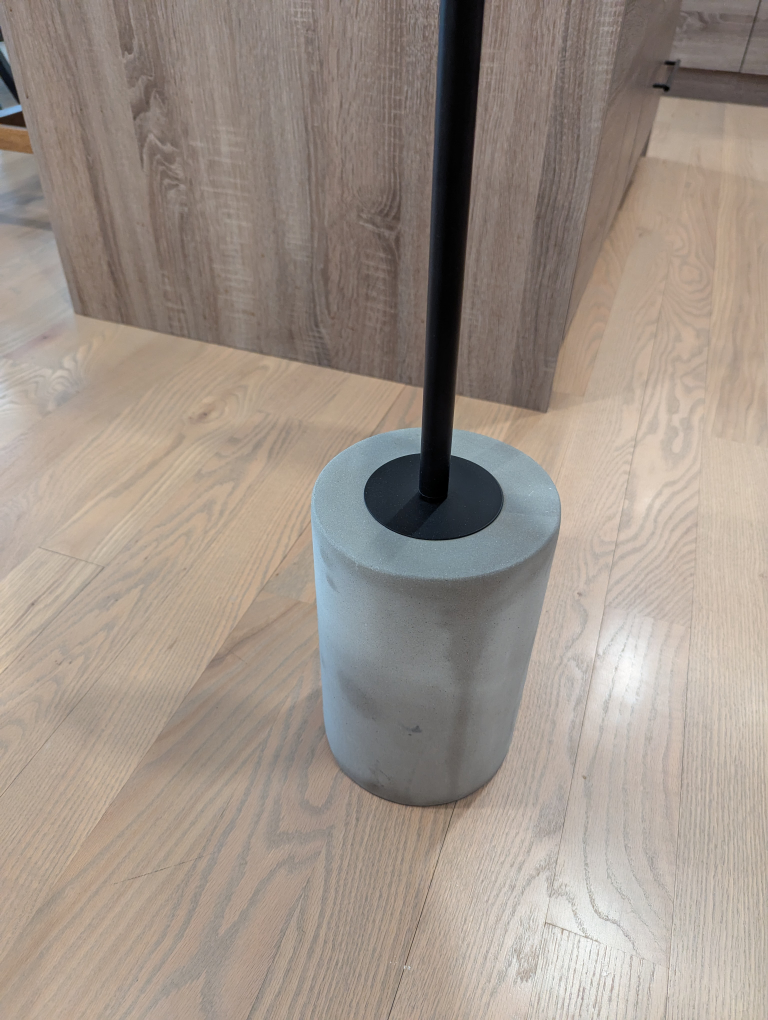 Modern Concrete and Glass Side Table - photo 4