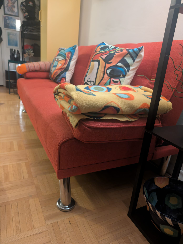 Ebern Designs Red Sleeper Sofa Bed - photo 4
