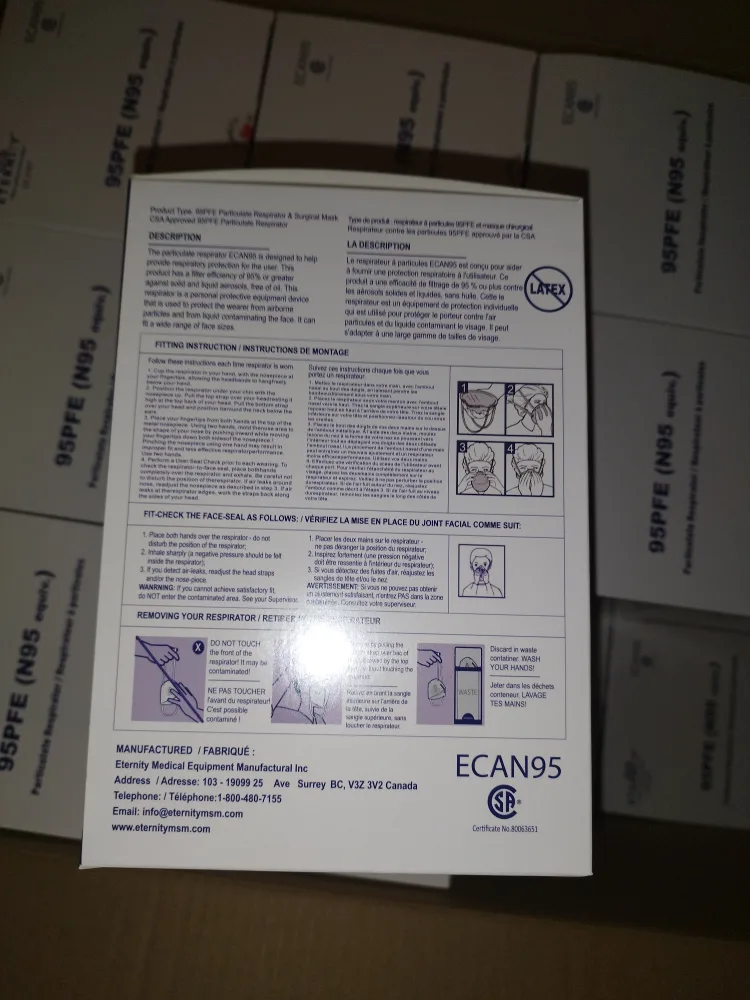 20x N95 Particulate Respirator Masks image indicator(4)