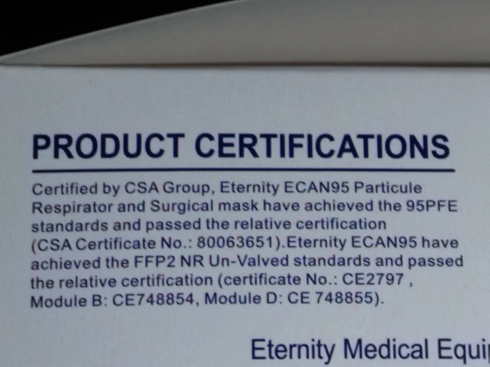 20x N95 Particulate Respirator Masks image indicator(9)