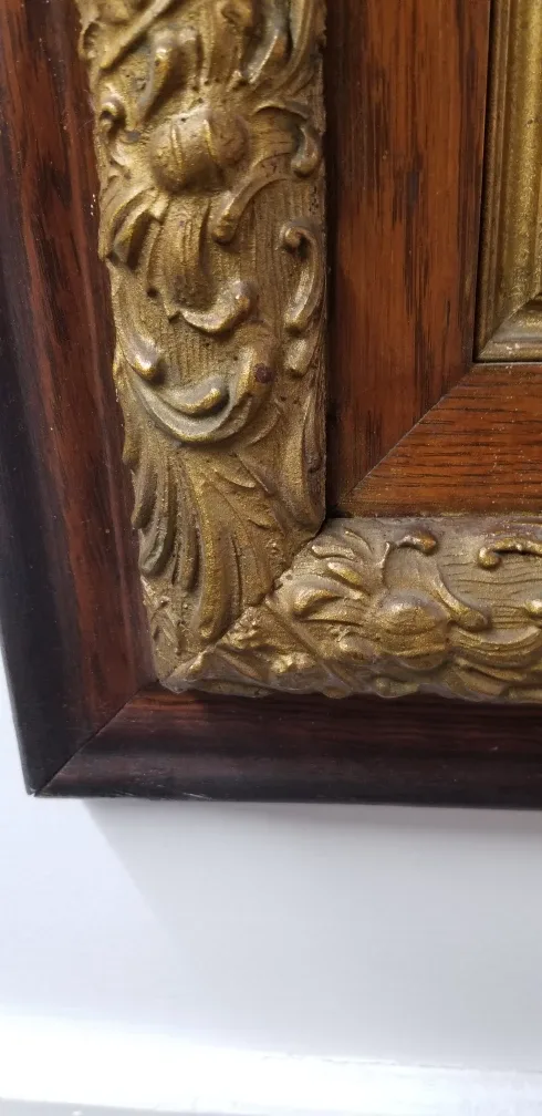 Antique Framed Photograph of Couple image indicator(3)