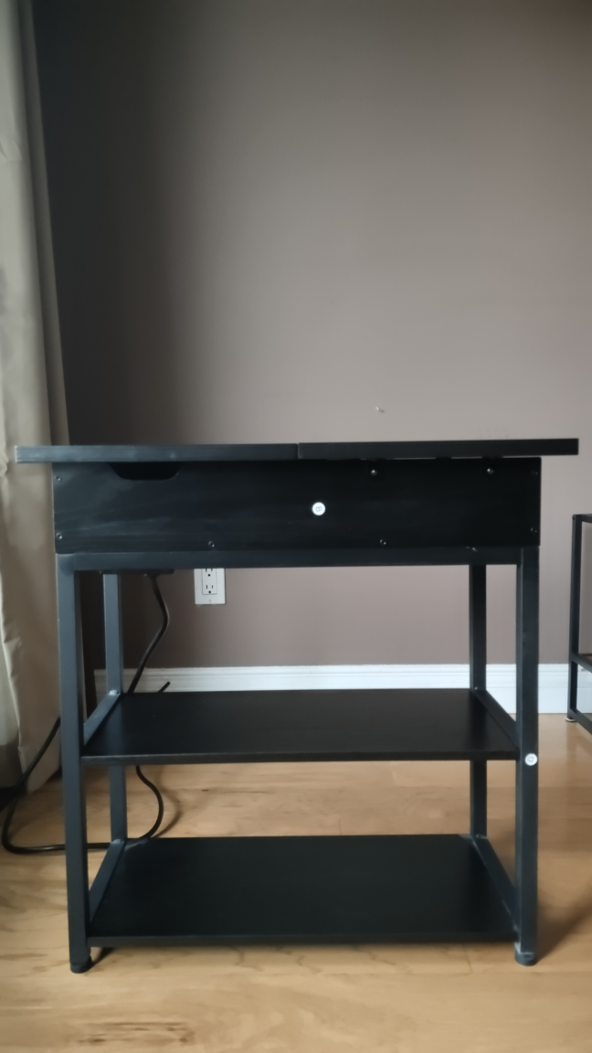 Bedside/End table with charging station