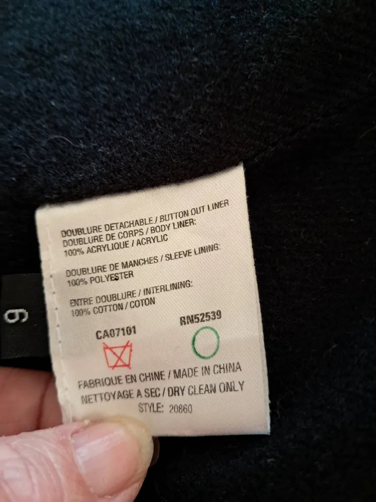 Laura Petites Grey Coat Size 6 image indicator(5)