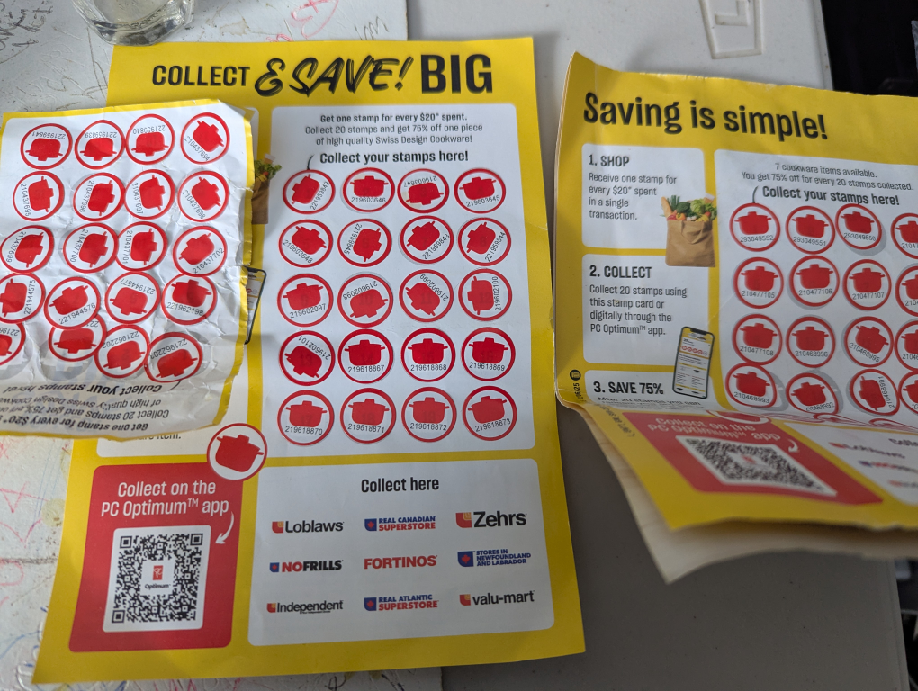 PC Optimum Stamps Card - Collect & Save 75% on Cookware!