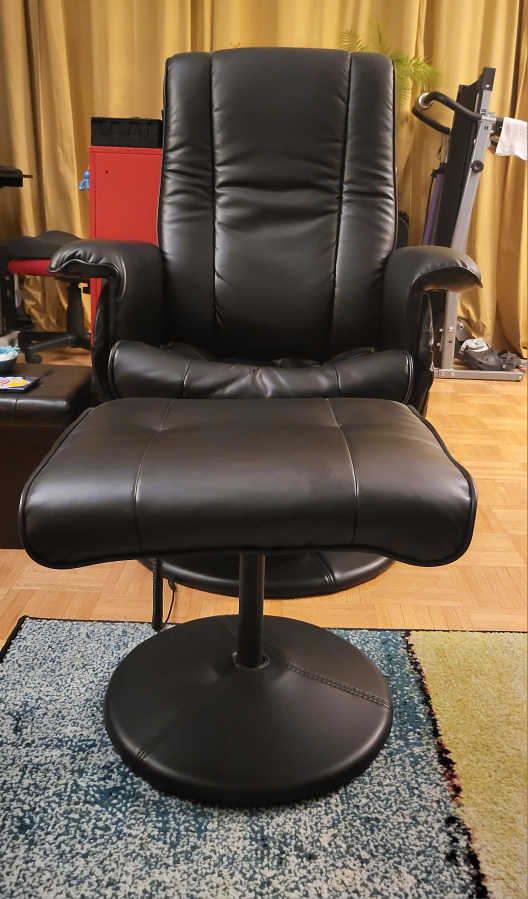 Massaging Recliner & Ottoman