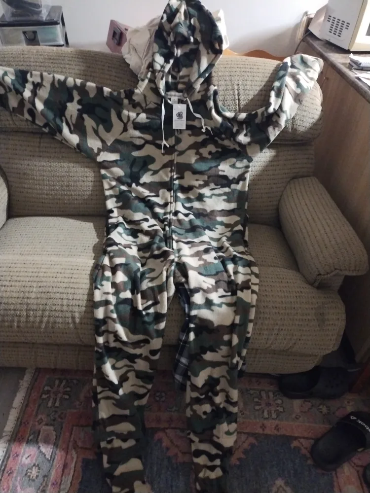 Camouflage Fleece Onesie thumbnail