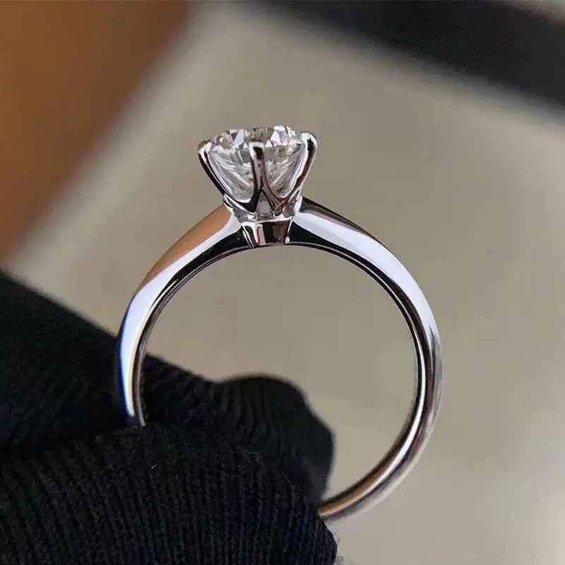 Elegant Solitaire Diamond Engagement Ring - photo 3