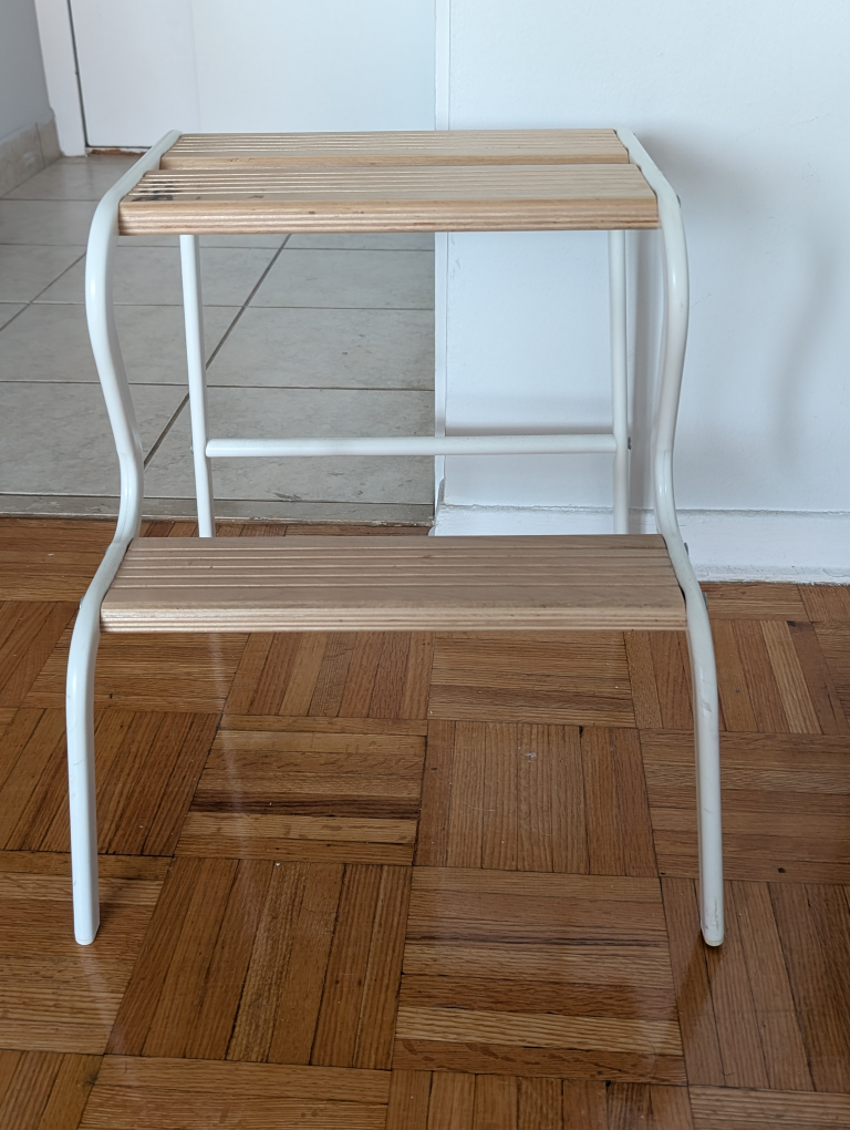 IKEA GRUBBAN Step Stool White/Birch - photo 4