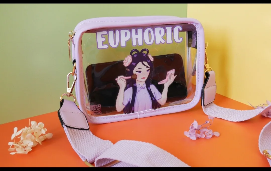 Euphoric Lilac Clear Crossbody Bag #ThriftyPicks image indicator(5)