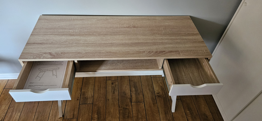 Modern Writing Desk with Two Drawers - photo 2