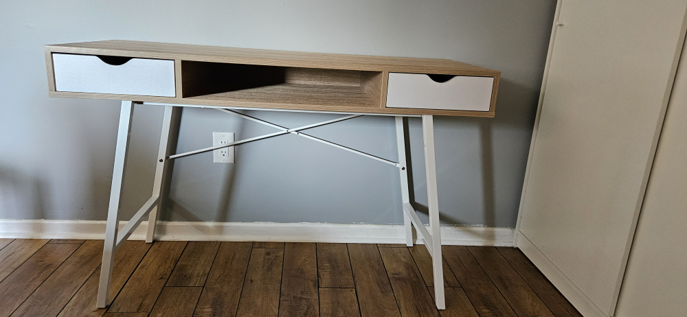 Modern Writing Desk with Two Drawers - photo 3