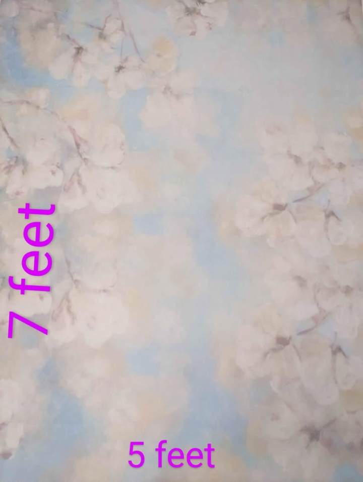 Vinyl 7ft x 5ft Photography Backdrop - Floral - photo 2