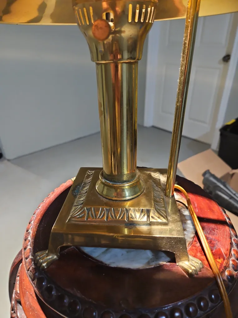 Antique Brass Desk Lamp thumbnail