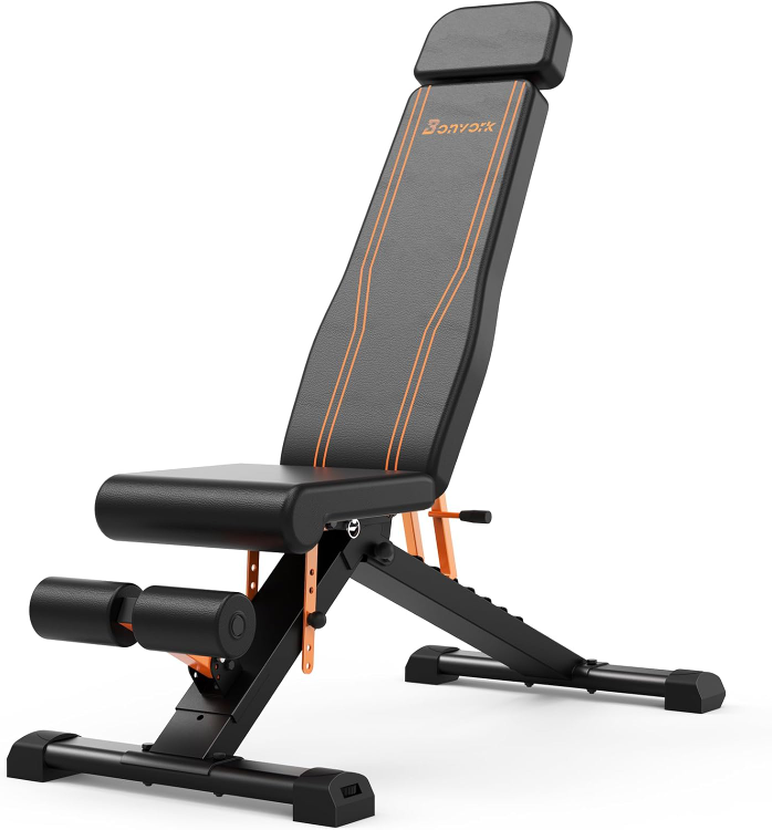 Bonvork Adjustable Weight Bench - 1000 lbs Capacity
