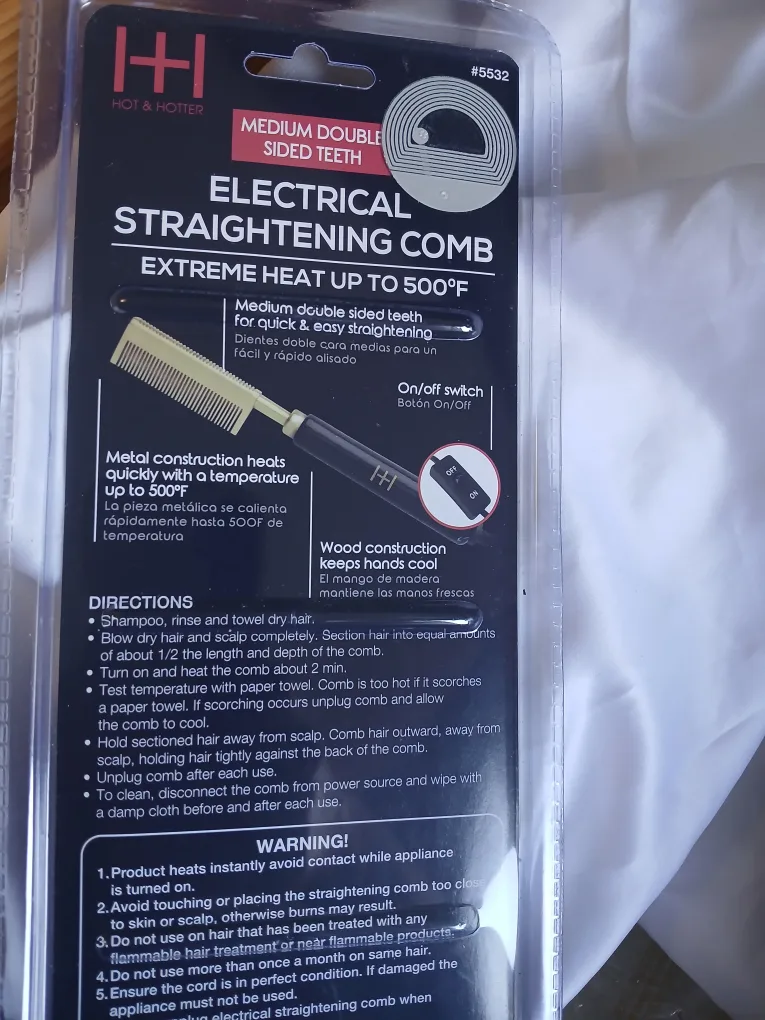 Brand New Electrical Straightening Comb image indicator(5)