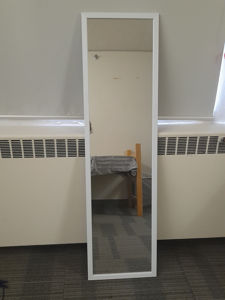 Full Length White Frame Mirror