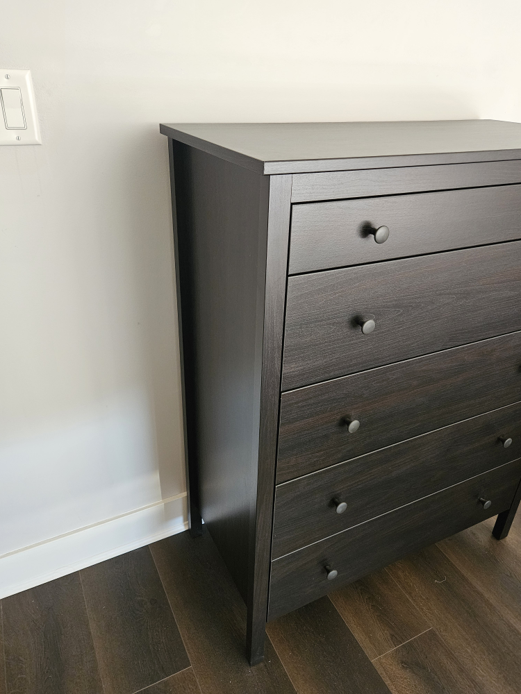 IKEA MALM 5-drawer Chest - Dark Brown - photo 2