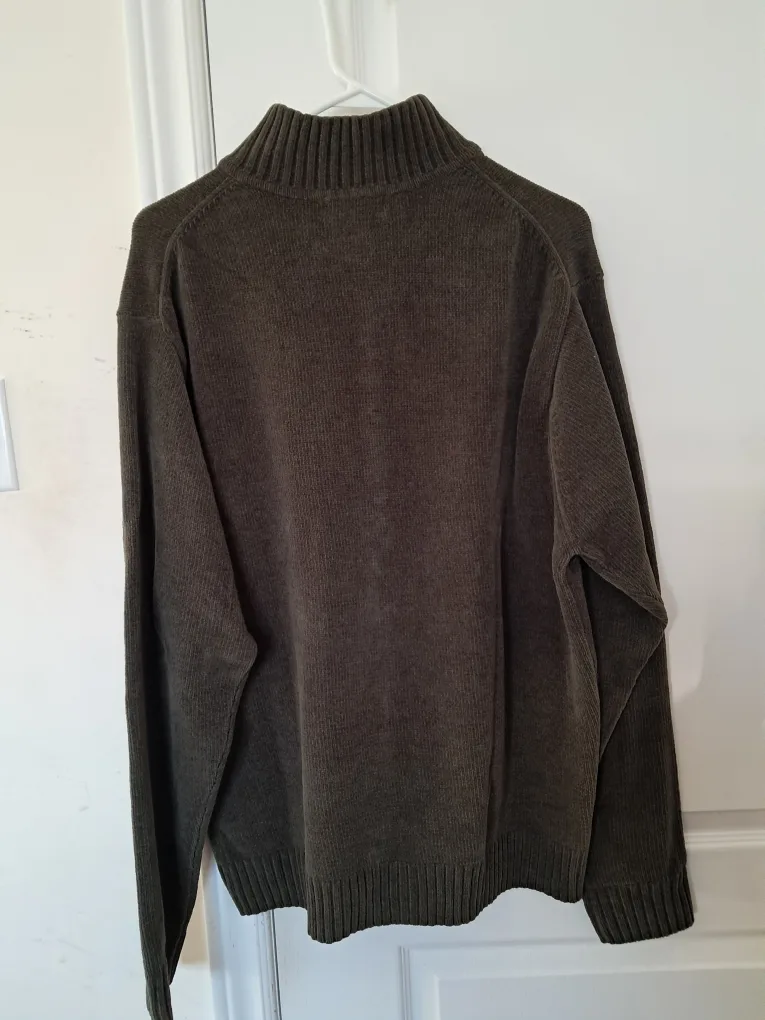 Pierre Cardin Olive Green Zip-Up Sweater image indicator(2)