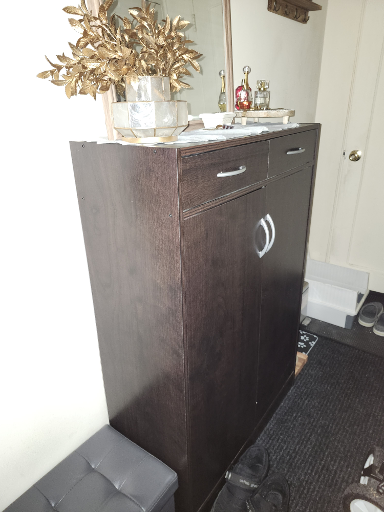 Brown Shoe Cabinet