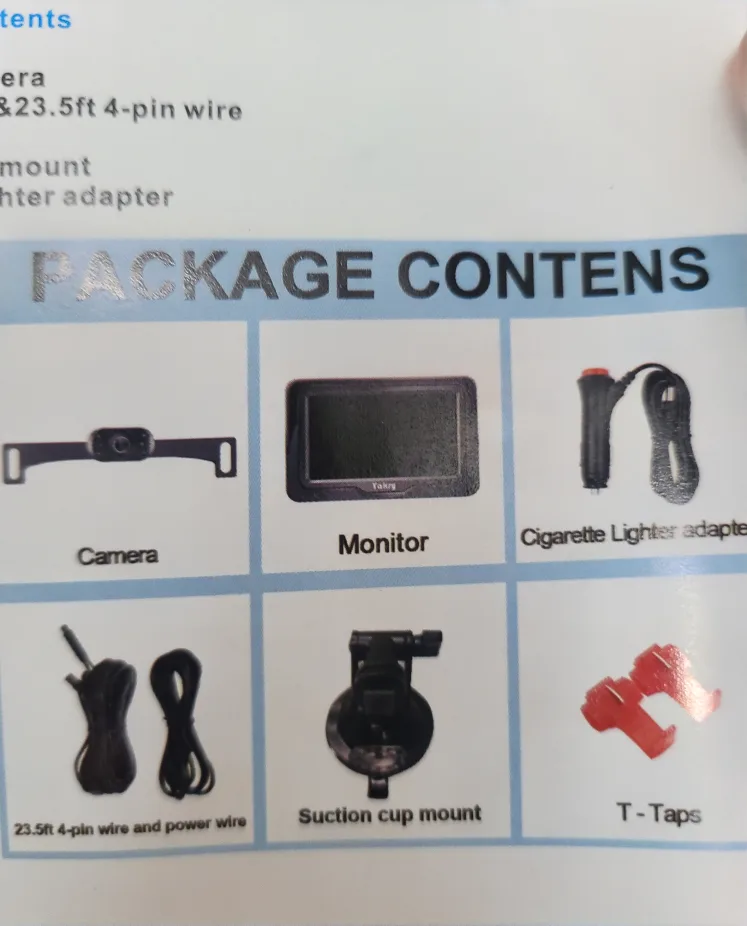 Yakry HD Vehicle Backup Camera System image indicator(4)