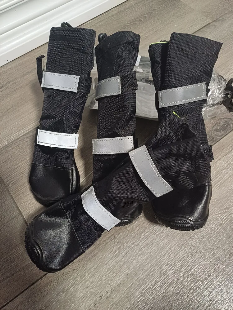 Dog Boots - Set of 4 - Waterproof, Reflective, Velcro Closure image indicator(3)