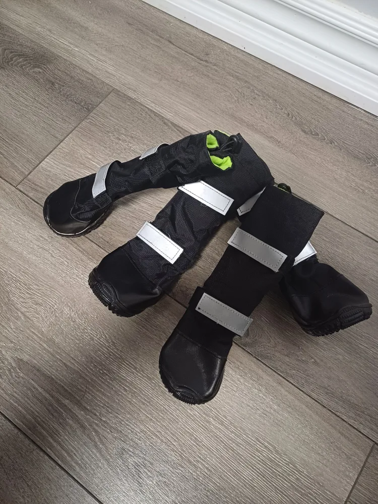 Dog Boots - Set of 4 - Waterproof, Reflective, Velcro Closure image indicator(8)