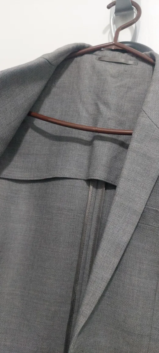 COS Men's Grey Blazer 100% Wool Size 36R image indicator(8)