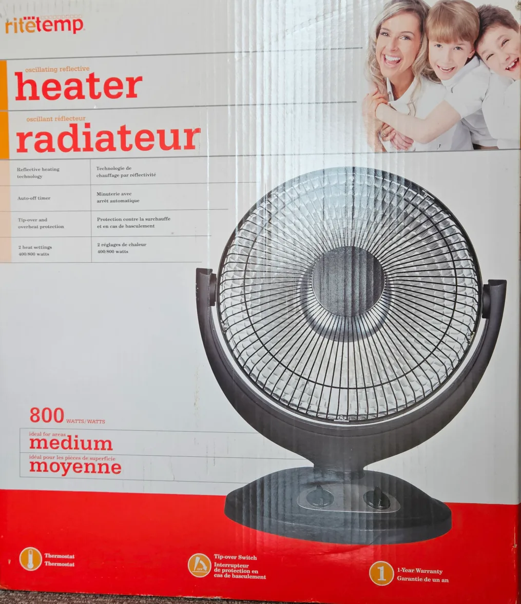 RiteTemp Oscillating Reflective Dish Heater image indicator(3)