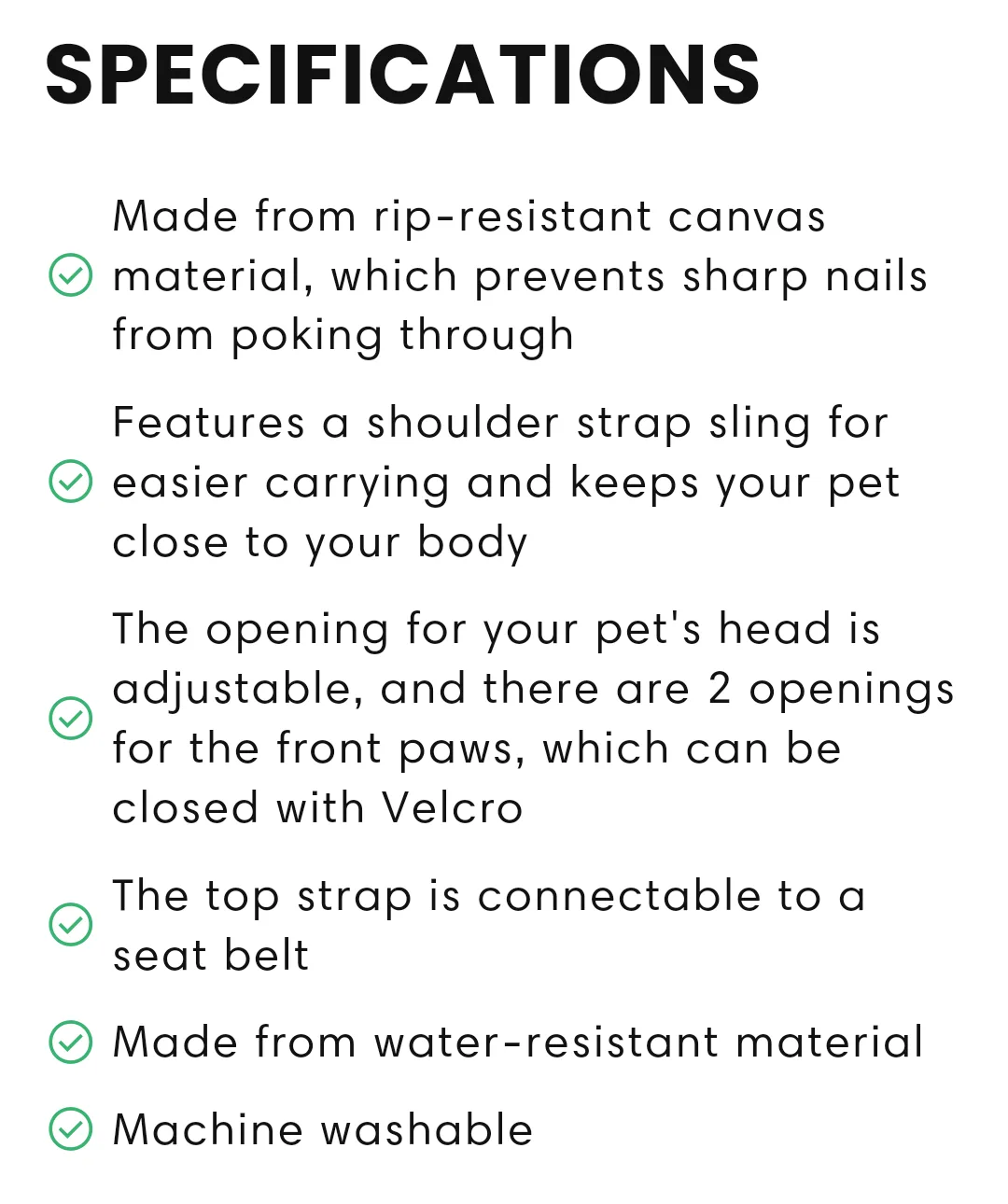 Pet Carrier Sling for Cats image indicator(3)