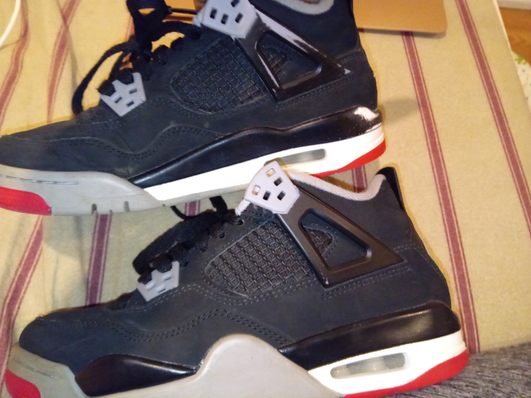 Air Jordan 4 Retro (GS) Black/Red - photo 2