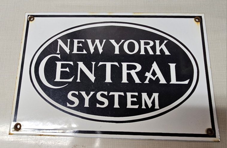 New York Central System metal Sign