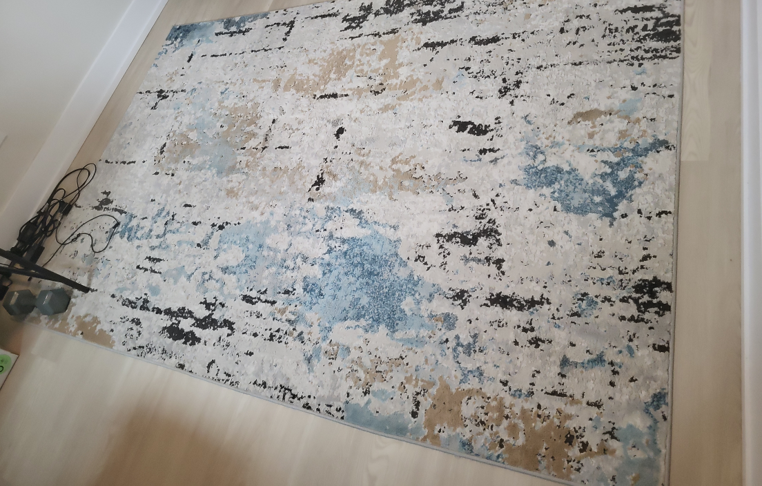 Homesense Rug - Blues, Greys & Beige 5 x 7